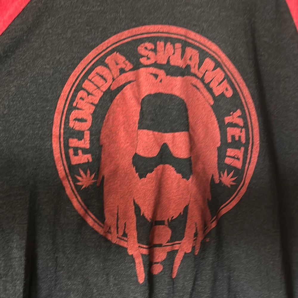 Florida Swap Yeti, Florida Bigfoot T-Shirt, Men’s 3/4 Sleeve Shirt XL